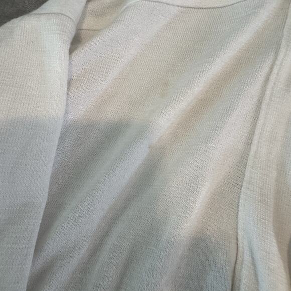 Banana Republic NWT Women's Open Full Length Cardigan Cream Colored Size Small - Picture 4 of 12